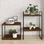 Wandregale 4 Stück aus Eichenholz in Rauchoptik 40x40x1,5 cm. von , Regale - Ref: Foro24-838213, Preis: 32,37 €, Rabatt: %