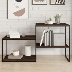 Wall shelves 4 units engineered wood brown oak 60x40x1.5cm by , Shelves - Ref: Foro24-838247, Price: 38,14 €, Discount: %