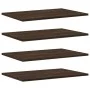 Wall shelves 4 units engineered wood brown oak 60x40x1.5cm by , Shelves - Ref: Foro24-838247, Price: 38,10 €, Discount: %