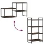 Wall shelves 4 units engineered wood brown oak 60x40x1.5cm by , Shelves - Ref: Foro24-838247, Price: 38,10 €, Discount: %