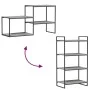 Estantes pared 4 uds madera ingeniería gris Sonoma 60x40x1,5 cm by , Shelves - Ref: Foro24-838245, Price: 38,10 €, Discount: %