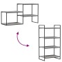 Estantes pared 4 uds madera ingeniería gris Sonoma 60x40x1,5 cm by , Shelves - Ref: Foro24-838245, Price: 40,10 €, Discount: %