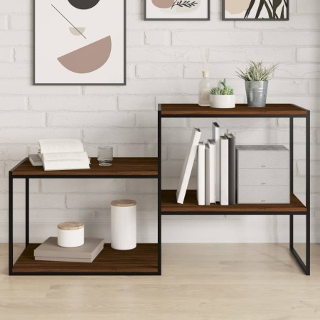 Estantes pared 4 uds madera ingeniería marrón roble 60x50x1,5cm de , Estanterías - Ref: Foro24-838253, Precio: 42,45 €, Descu...