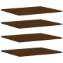 Wall shelves 4 units engineered wood brown oak 60x50x1.5cm by , Shelves - Ref: Foro24-838253, Price: 41,82 €, Discount: %