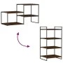 Wall shelves 4 units engineered wood brown oak 60x50x1.5cm by , Shelves - Ref: Foro24-838253, Price: 41,82 €, Discount: %