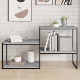 Wall shelves 4 units engineered wood gray Sonoma 60x50x1.5 cm by , Shelves - Ref: Foro24-838251, Price: 39,53 €, Discount: %
