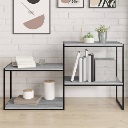 Estantes pared 4 uds madera ingeniería gris Sonoma 60x50x1,5 cm de , Estanterías - Ref: Foro24-838251, Precio: 40,63 €