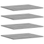 Estantes pared 4 uds madera ingeniería gris Sonoma 60x50x1,5 cm de , Estanterías - Ref: Foro24-838251, Precio: 40,63 €