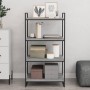 Estantes pared 4 uds madera ingeniería gris Sonoma 60x50x1,5 cm de , Estanterías - Ref: Foro24-838251, Precio: 40,63 €