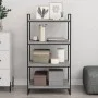 Wall shelves 4 units engineered wood gray Sonoma 60x50x1.5 cm by , Shelves - Ref: Foro24-838251, Price: 37,96 €, Discount: %