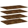 Wandregale 4 Stück technische Eiche Rauch 80x50x1,5 cm von , Regale - Ref: Foro24-838279, Preis: 49,01 €, Rabatt: %