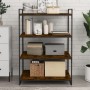 Wandregale 4 Stück technische Eiche Rauch 80x50x1,5 cm von , Regale - Ref: Foro24-838279, Preis: 49,67 €, Rabatt: %