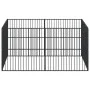 Laufgitter für Hunde mit 8 Paneelen aus schwarz verzinktem Stahl von , Hundehütten - Ref: Foro24-3209553, Preis: 201,01 €, Ra...