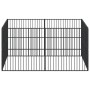 Laufgitter für Hunde mit 8 Paneelen aus schwarz verzinktem Stahl von , Hundehütten - Ref: Foro24-3209553, Preis: 205,11 €, Ra...