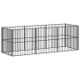 Laufgitter für Hunde mit 8 Paneelen aus schwarz verzinktem Stahl von , Hundehütten - Ref: Foro24-3209553, Preis: 201,01 €, Ra...