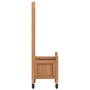 Planter with trellis and wheels solid brown fir wood by , Pots and planters - Ref: Foro24-3207644, Price: 72,60 €, Discount: %