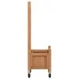 Planter with trellis and wheels solid brown fir wood by , Pots and planters - Ref: Foro24-3207644, Price: 65,24 €, Discount: %
