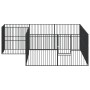 Laufgitter für Hunde mit 12 Paneelen aus schwarz verzinktem Stahl von , Hundehütten - Ref: Foro24-3209558, Preis: 294,20 €, R...