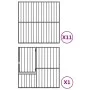 Laufgitter für Hunde mit 12 Paneelen aus schwarz verzinktem Stahl von , Hundehütten - Ref: Foro24-3209558, Preis: 282,78 €, R...