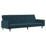 2-Sitzer-Schlafsofa aus blauem Samt von , Sofas - Ref: Foro24-375736, Preis: 260,30 €, Rabatt: %