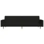 2-Sitzer-Schlafsofa aus schwarzem Stoff von , Sofas - Ref: Foro24-375729, Preis: 264,32 €, Rabatt: %
