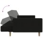 Sofá cama de 2 plazas tela negro de , Sofás - Ref: Foro24-375729, Precio: 270,28 €, Descuento: %