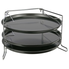 HI 4-Piece Black Pizza Baking Set by HI, Pizza molds - Ref: Foro24-435268, Price: 24,26 €, Discount: %