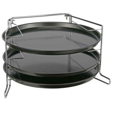 HI Juego para hornear pizza de 4 piezas negro de HI, Moldes para pizza - Ref: Foro24-435268, Precio: 24,26 €, Descuento: %