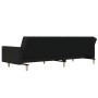 Sofá cama de 2 plazas tela negro de , Sofás - Ref: Foro24-375729, Precio: 270,28 €, Descuento: %