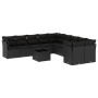 11-teiliges Gartensofa-Set und schwarze synthetische Rattankissen von , Gartensets - Ref: Foro24-3218245, Preis: 678,98 €, Ra...
