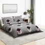 Gray cotton duvet cover set 260x220 cm by , Duvet covers - Ref: Foro24-136476, Price: 27,47 €, Discount: %