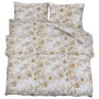 Bettbezugsset Baumwolle weiß und braun 260x240 cm von , Bettbezüge - Ref: Foro24-136408, Preis: 36,47 €, Rabatt: %