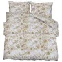 Juego de funda nórdica algodón blanco y marrón 260x240 cm de , Fundas de nórdico - Ref: Foro24-136408, Precio: 38,90 €, Descu...