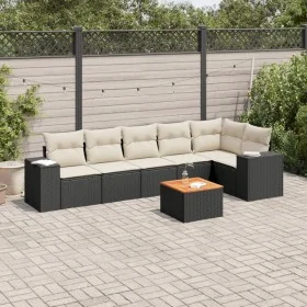 7-piece garden dining set with black synthetic rattan cushions by , Garden sets - Ref: Foro24-3225454, Price: 435,65 €, Disco...
