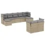 9-piece garden sofa set with beige synthetic rattan cushions by , Garden sets - Ref: Foro24-3218309, Price: 535,36 €, Discoun...