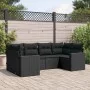 6-piece garden sofa set and black synthetic rattan cushions by , Garden sets - Ref: Foro24-3219365, Price: 406,58 €, Discount: %