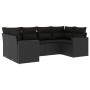 6-teilige Gartensofagarnitur und schwarze synthetische Rattankissen von , Gartensets - Ref: Foro24-3219365, Preis: 398,26 €, ...