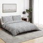 Graues Bettbezug-Set aus Baumwolle, 200 x 220 cm von , Bettbezüge - Ref: Foro24-136457, Preis: 25,33 €, Rabatt: %
