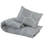 Graues Bettbezug-Set aus Baumwolle, 200 x 220 cm von , Bettbezüge - Ref: Foro24-136457, Preis: 25,33 €, Rabatt: %