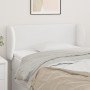 Cabecero de cuero sintético blanco 103x23x78/88 cm en Cabeceros y pies de cama | Comprar online en Foro24