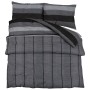 Dunkelgraues Bettbezug-Set aus Baumwolle 140x200 cm von , Bettbezüge - Ref: Foro24-136417, Preis: 25,60 €, Rabatt: %
