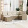 Juego de sofás jardín con cojines 6 pzas ratán sintético beige by , Garden sets - Ref: Foro24-3219248, Price: 421,41 €, Disco...
