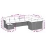 Garden sofa set with beige cushions 10 pieces synthetic rattan by , Garden sets - Ref: Foro24-3218188, Price: 660,20 €, Disco...