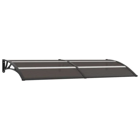 Black PC door canopy 240x75 cm by vidaXL, Awnings - Ref: Foro24-144826, Price: 76,75 €, Discount: %