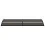 Black PC door canopy 240x75 cm by vidaXL, Awnings - Ref: Foro24-144826, Price: 76,75 €, Discount: %
