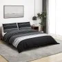 Bettbezug-Set aus schwarzer und weißer Baumwolle 140x200 cm von , Bettbezüge - Ref: Foro24-136495, Preis: 25,39 €, Rabatt: %