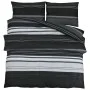 Bettbezug-Set aus schwarzer und weißer Baumwolle 140x200 cm von , Bettbezüge - Ref: Foro24-136495, Preis: 25,39 €, Rabatt: %