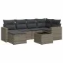 7-piece garden sofa set with gray PE rattan cushions by , Garden sets - Ref: Foro24-3219260, Price: 407,49 €, Discount: %