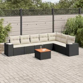8-piece garden sofa set with black synthetic rattan cushions by , Garden sets - Ref: Foro24-3225475, Price: 477,82 €, Discoun...