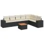 8-piece garden sofa set with black synthetic rattan cushions by , Garden sets - Ref: Foro24-3225475, Price: 477,82 €, Discoun...